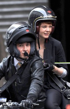 Shia Labeouf, Carey Mulligan Wall Street 2 için yerde: Para Never Sleeps Film Shoot, Manhattan, New York, Ny Eylül 16, 2009. Fotoğraf: Kristin Callahan / Everett Koleksiyonu