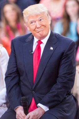 Donald Trump, Nbc Today Show'da Donald Trump Belediye Binası'na katılıyor, Rockefeller Plaza, New York, Ny Nisan 21, 2016. Fotoğraf: Steven Ferdman / Everett Koleksiyonu