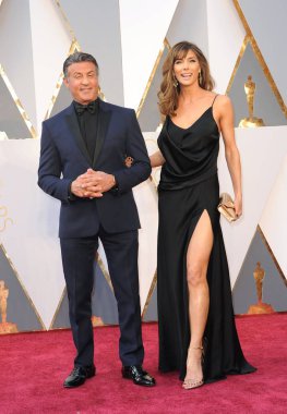 Sylvester Stallone, Jennifer Flavin gelen gelen 88Th Akademi Ödülleri Oscars 2016-gelenler 1, Dolby Theatre Hollywood ve Highland Center, Los Angeles, CA Şubat 28, 2016. Fotoğraf: Elizabeth Goodenough/Everett Collection