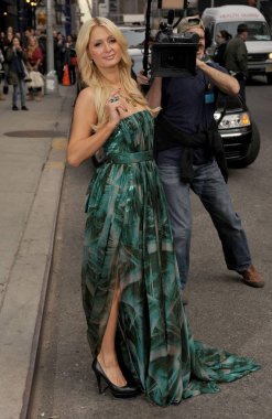 David Letterman ile Late Show için talk show görünüm paris Hilton - Thu, Ed Sullivan Tiyatrosu, New York, Ny Şubat 17, 2011. Fotoğraf: Kristin Callahan / Everett Koleksiyonu