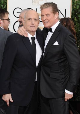 Jeffrey Tambor, David Hasselhoff 73 Yıllık Altın Küre Ödülleri için gelenler 2015 - Gelenler, Beverly Hilton Hotel, Beverly Hills, Ca Ocak 10, 2016. Fotoğraf: Dee Cercone /Everett Collection