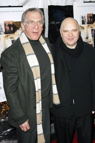 Sydney Pollack Anthony Minghella Arrivals New York Premiere Breaking Entering — Foto de Stock