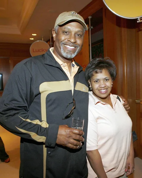 James Pickens Jr, Chandra Wilson  inside for LUCKY Club Gift Lounge for the 2007-2008 TV Network Upfronts Previews, The Ritz Carlton Hotel, New York, NY, May 14, 2007. Photo by: B. Medina/Everett Collection