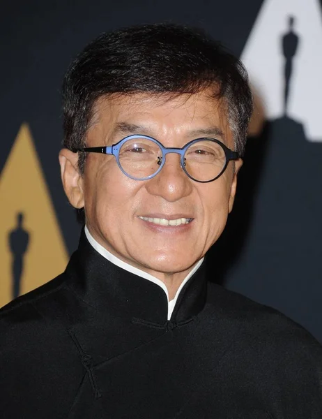 Jackie Chan Bei Der Anreise Den Academys 8Th Annual Governors — Stockfoto