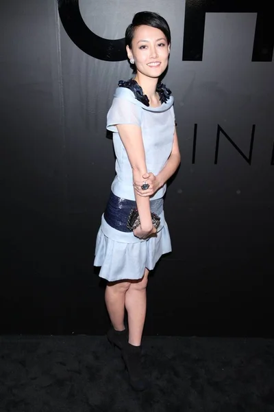 Rinko Kikuchi Présence Chanel Bijoux Diamant 80E Anniversaire New York — Photo