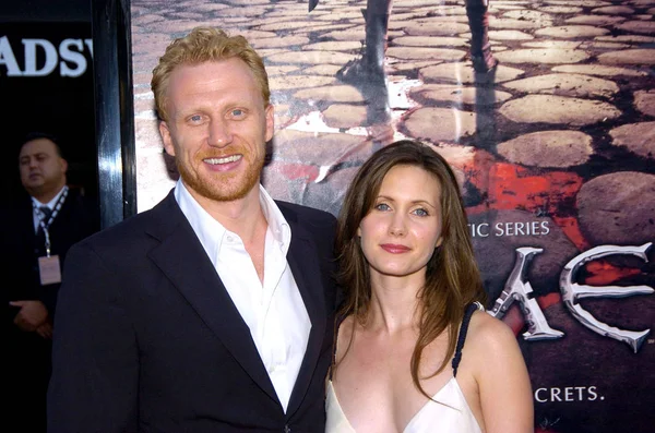 Kevin Mckidd Manželka Jane Příjezdy Římské Premiéry Divadlo Wadsworth Los — Stock fotografie