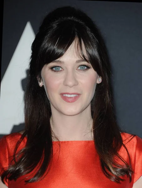 Zooey Deschanel Arrivals Academys 7Th Annual Governors Awards 2015 Ray — Stok fotoğraf