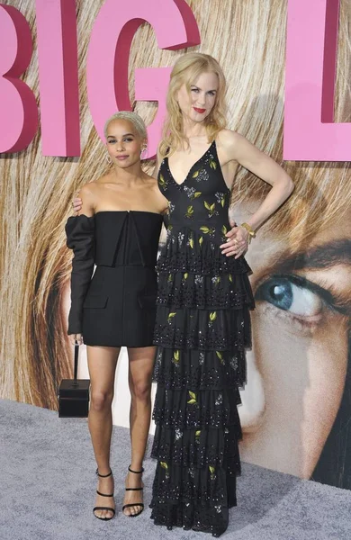 Zoe Kravitz Nicole Kidman Chegadas Para Big Little Lies Premiere — Fotografia de Stock