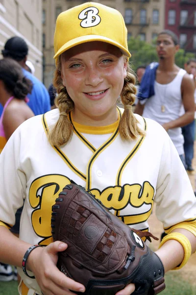 Sammi Kane Kraft Ubicación Bad News Bears Batting Practice Harlem — Foto de Stock