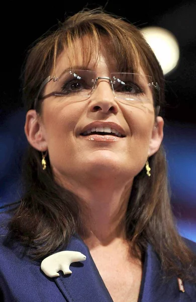 Sarah Palin Candidata Alla Vicepresidenza Repubblicana Campagna Sarah Palin Stop — Foto Stock