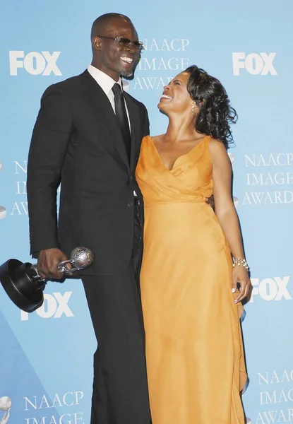 Djimon Hounsou Nia Long Sala Prensa 38ª Edición Los Premios — Foto de Stock