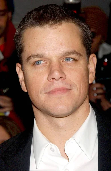 Matt Damon Arrivals Premiere Good Shepherd Ziegfeld Theatre New York — Stock Photo, Image