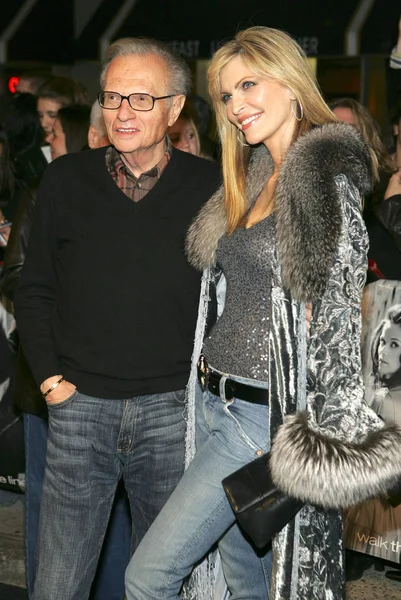 Larry King Wife Shawn King Arrivals Walk Line Premiere Beacon — Foto de Stock