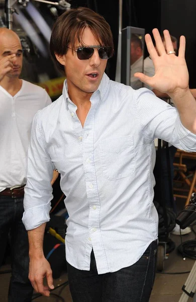 Tom Cruise Talk Show Appearance Good Morning America Gma Celebrity — Stock Photo, Image