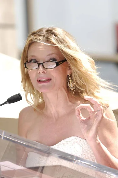 Michelle Pfeiffer Bei Der Einweihungszeremonie Für Star Auf Dem Hollywood — Stockfoto