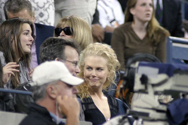 Nicole Kidman Intérieur Pour Open Tennis Tournament Arthur Ashe Stadium — Photo