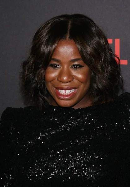 Uzo Aduba 在温斯坦公司和 Netflix 2016 金球奖派对后的派对后 Robinsons May Lot Beverly — 图库照片