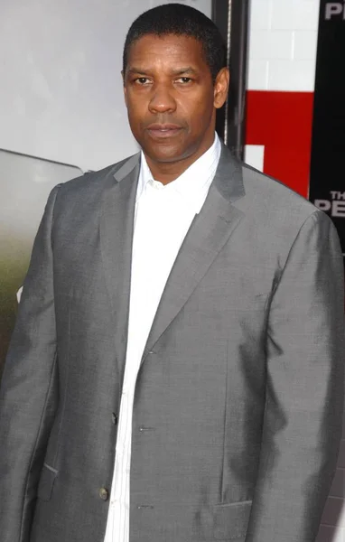 Denzel Washington Las Llegadas Para Tomo Pelham 123 Estreno Mann — Foto de Stock