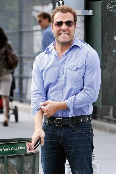 Jeremy Piven Spacery Greenwich Village Obecnie Celebrity Candids Piątek Nowy — Zdjęcie stockowe