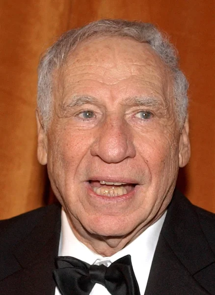 Mel Brooks Érkezések Weinstein Company Golden Globe Fél Trader Vic — Stock Fotó