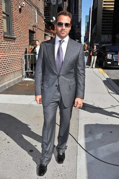 Jeremy Piven Talk Show Para Late Show Com David Letterman — Fotografia de Stock