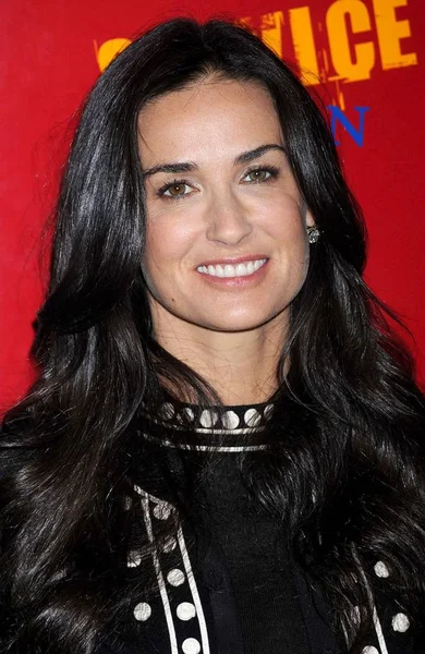 Demi Moore Arrivals Partnership Announcement Cartier Servicenation Cartier Mansion New — Stock Photo, Image