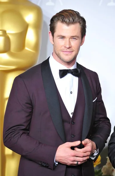 Chris Hemsworth Sali Prasowej 86Th Annual Academy Awards Prasa Room — Zdjęcie stockowe