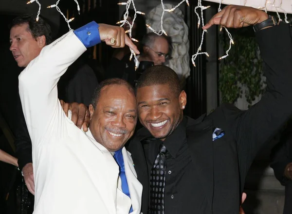 Quincy Jones Usher Arrivals Usher New Look Foundation Gala Benefit — Photo