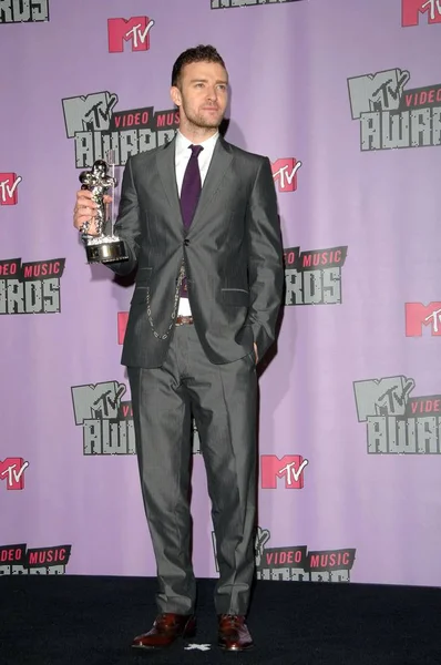 Justin Timberlake in the press room for MTV 2007 VMAs Video Music Awards-PRESS ROOM, Palms Casino, Las Vegas, NV, September 09, 2007. Photo by: Dee Cercone/Everett Collection