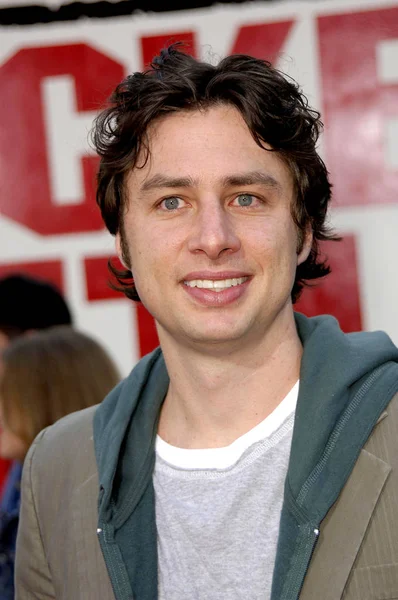 Zach Braff Arrivals Chicken Little Premiere Capitan Theater Los Angeles Stockfoto