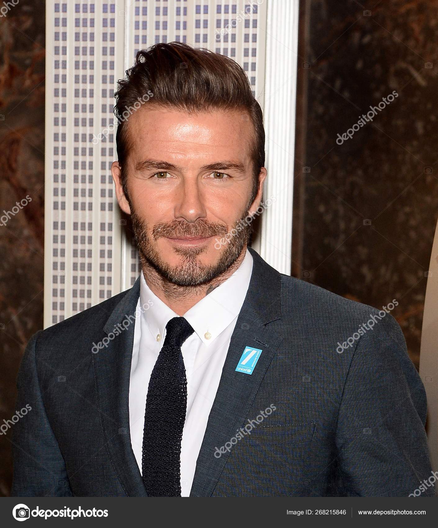 David Beckham Public Appearance Unicef Goodwill Ambassador David Beckham Marks Stock Editorial Photo C Everett225