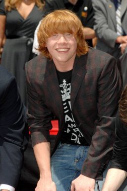 Rupert Grint Harry Potter ayak-baskı ve Wand-baskı töreni için indüksiyon töreni, Grauman ' 's Çin Tiyatrosu, Los Angeles, CA, Temmuz 09, 2007. Fotoğraf: Dee Cercone/Everett Collection