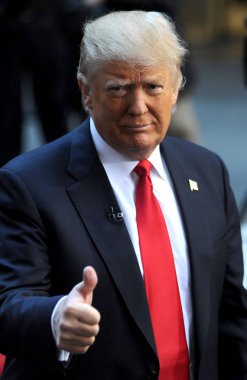 Donald Trump, Nbc Today Show'da Donald Trump Belediye Binası'na katılıyor, Rockefeller Plaza, New York, Ny Nisan 21, 2016. Fotoğraf: Kristin Callahan / Everett Koleksiyonu