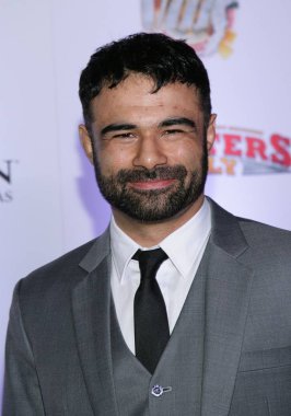 Bashir Ahmad 8 yıllık Fighters sadece Dünya karışık dövüş sanatları MMA Ödülleri, Palazzo Şelalesi Atrium ve bahçeleri, Las Vegas, NV 5 Şubat 2016 için gelenler. Fotoğraf: James Atoa/Everett Collection