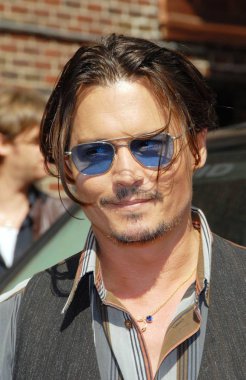 Johnny Depp David Letterman ile Late Show için talk show görünümde, Ed Sullivan Tiyatrosu, New York, Ny Haziran 25, 2009. Fotoğraf: Desiree Navarro /Everett Collection