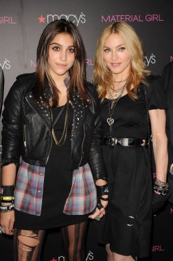 Lourdes Leon, Madonna at in-store appearance for The Material Girl Collection Launch, Macy''s Herald Square Department Store, New York, NY September 22, 2010. Photo By: Kristin Callahan/Everett Collection clipart