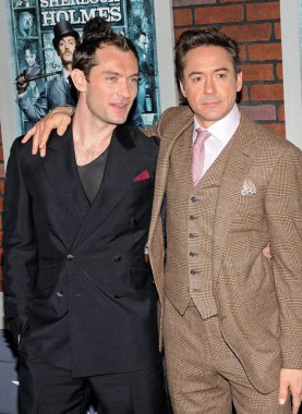 Jude Hukuk, Robert Downey Jr Sherlock Holmes Premiere için gelenler, Lincoln Center Alice Tully Hall, New York, Ny Aralık 17, 2009. Fotoğraf: Desiree Navarro /Everett Collection