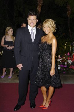Nick Lachey, Jessica Simpson Clive Davis Grammy Partisi için gelenler, Beverly Hills Hotel, Beverly Hills, Ca, Şubat 12, 2005. Fotoğraf: Michael Germana / Everett Koleksiyonu
