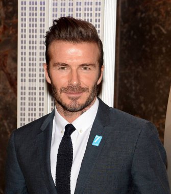 David Beckham, Unicef İyi Niyet Elçisi David Beckham Marks Unicefs 70th Anniversary, Empire State Building, New York, 12 Aralık 2016 için halka açık bir görünümde. Fotoğraf: Eli Winston /Everett Collection 