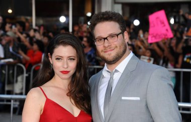 Seth Rogen, Lauren Miller at arrivals for NEIGHBORS Premiere, The Regency Village Theatre, Los Angeles, CA April 28, 2014. Photo By: Dee Cercone/Everett Collection clipart
