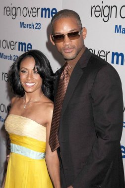 Jada Pinkett Smith, Will Smith Reign Over Me Premiere için gelenler, Nyu, New York, Ny, Mart 20, 2007 De Sahne Sanatları Için Skirball Merkezi. Fotoğraf: Yuki Tanaka / Everett Koleksiyonu