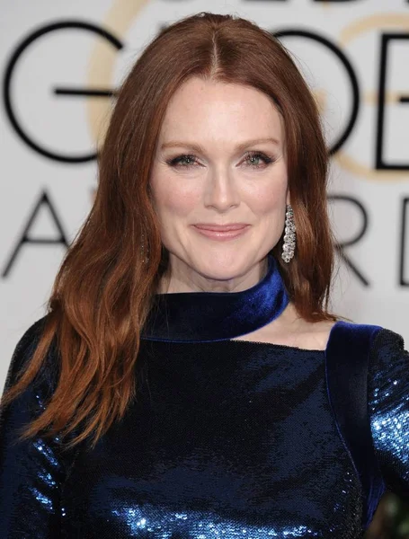 Julianne Moore Chegadas Para 73Rd Annual Golden Globe Awards 2015 — Fotografia de Stock