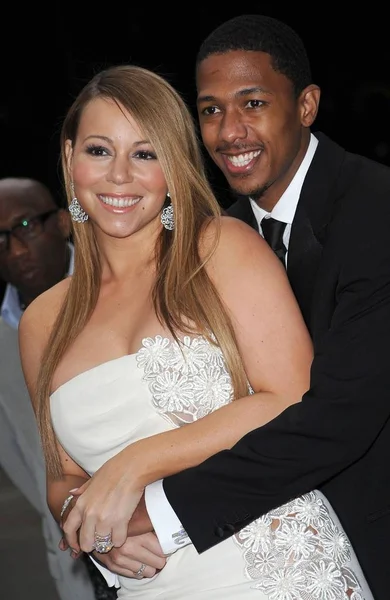 Mariah Carey Nick Cannon นทางมาถ งกองท Fresh Air Fund Salute — ภาพถ่ายสต็อก