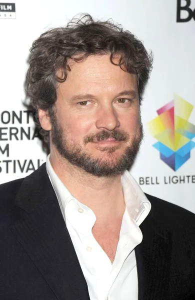 Colin Firth Arrivals Easy Virtue Premiere Visa Screening Room Elgin — Stock Photo, Image