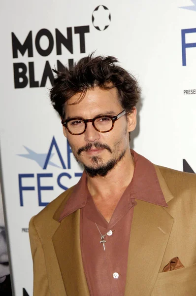 Johnny Depp Arrivals Libertine Premiere Arclight Hollywood Cinema New York — Stock Photo, Image