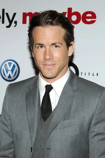 Ryan Reynolds Arrivals Definitely Maybe Premiere Ziegfeld Theatre New York — Stock Photo, Image