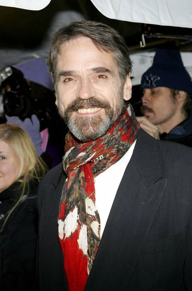 Jeremy Irons Arrivals Casanova Premiere Loews Lincoln Square Theater New — Stock Photo, Image