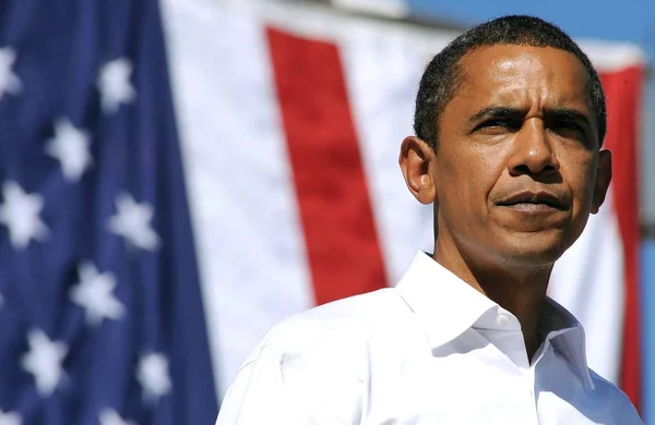 Candidato Presidencial Democrata Dos Eua Senador Illinois Barack Obama Uma — Fotografia de Stock