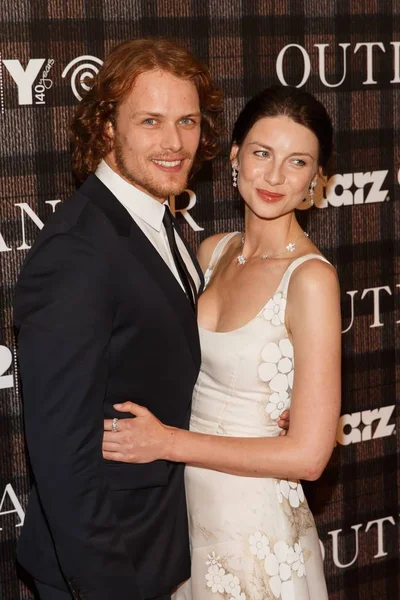 Sam Heughan Caitriona Balfe Chegadas Para Outlander Series Premiere 92Nd — Fotografia de Stock