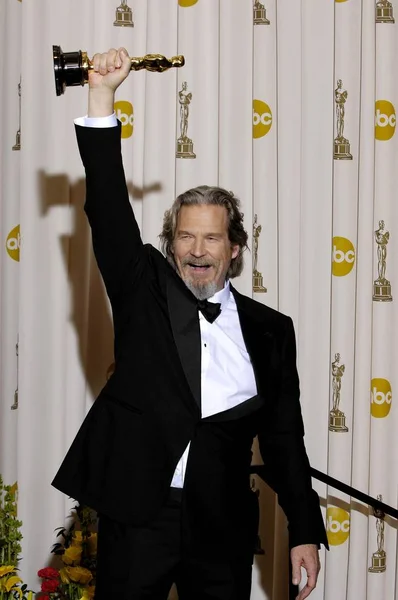 Jeff Bridges Best Performance Actor Leading Role Crazy Heart Press — Stock Photo, Image